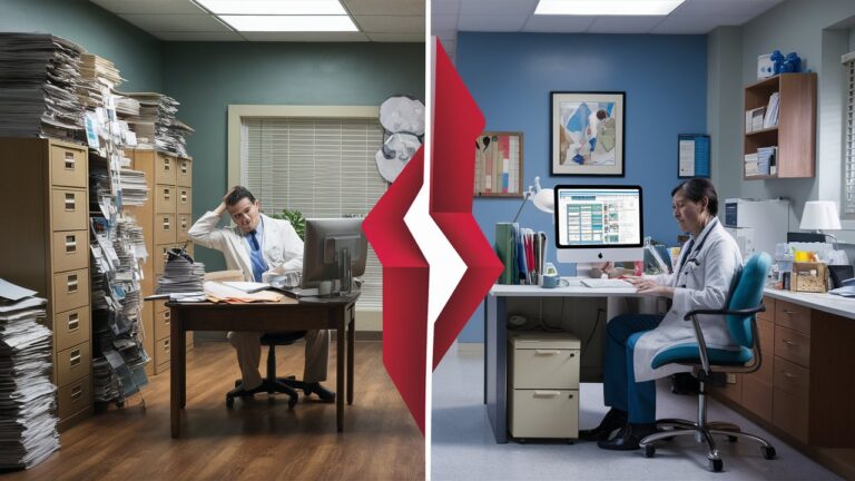 Before and After moving to an EMR